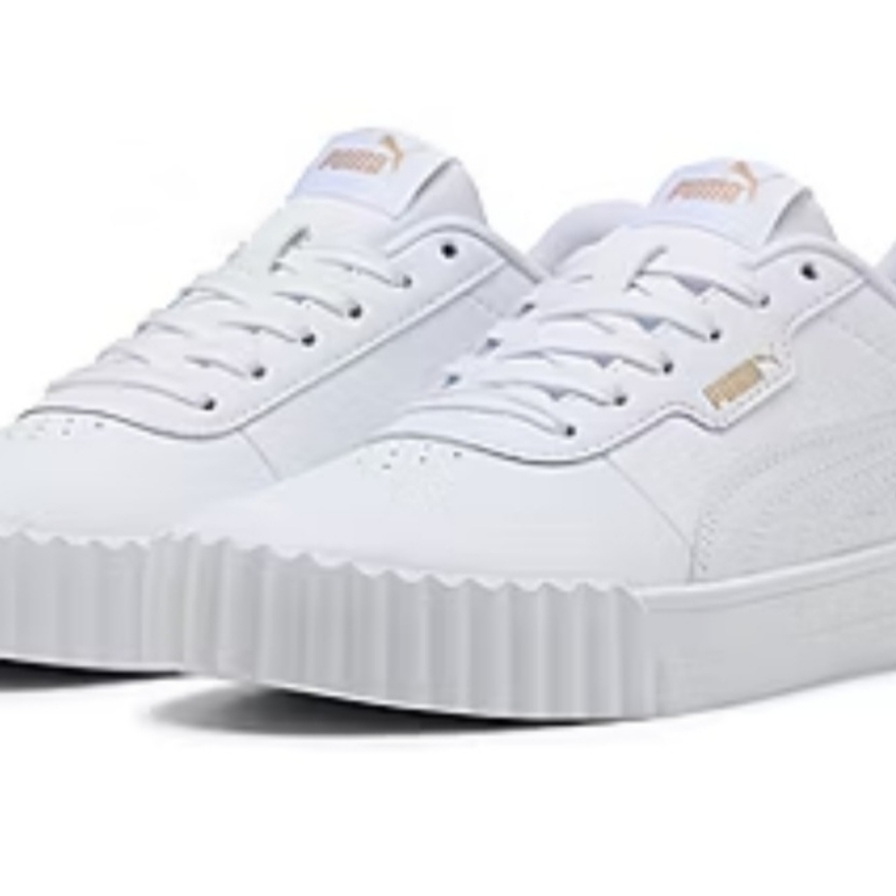 NEW Puma Women's Carina 3.0 Classic White Sneakers